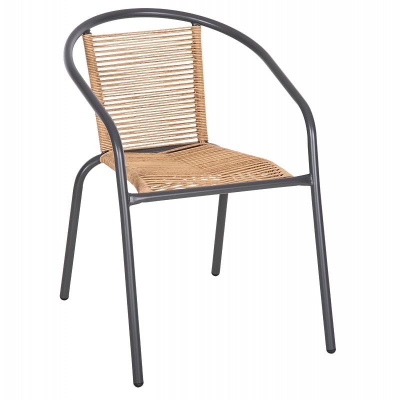 ΠΟΛΥΘΡΟΝΑ SWIFTER HM5969.02 ΜΕΤΑΛΛΟ ΓΚΡΙ-ΣΥΝΘ. RATTAN ΣΕ ΦΥΣΙΚΟ 54x61x75Υεκ.