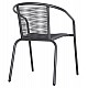 ΠΟΛΥΘΡΟΝΑ SWIFTER HM5969.01 ΜΕΤΑΛΛΟ ΓΚΡΙ-ΣΥΝΘ. RATTAN ΓΚΡΙ 54x61x75Υεκ.