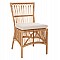 ΚΑΡΕΚΛΑ THALIN HM9834 RATTAN ΣΕ ΦΥΣΙΚΟ-ΜΑΞΙΛΑΡΙ ΣΕ ΛΕΥΚΟ 53x58x91Υεκ.