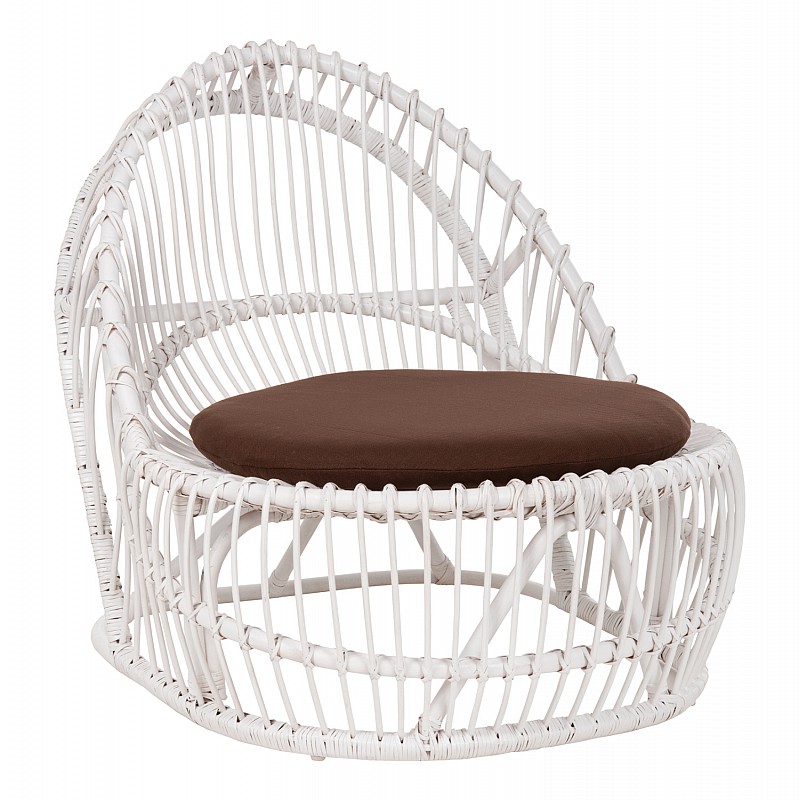 ΠΟΛΥΘΡΟΝΑ ENTROPY HM9840.02 RATTAN ΛΕΥΚΟ ΜΕ ΚΑΦΕ ΜΑΞΙΛΑΡΙ 80x97x85Υεκ.