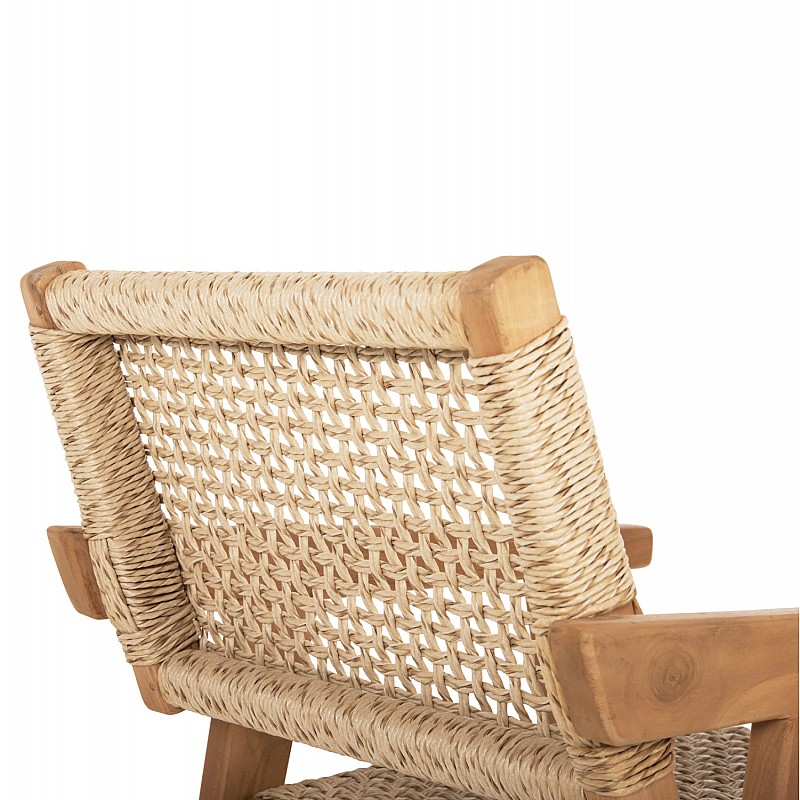 ΠΟΛΥΘΡΟΝΑ BJORN HM9403.11 ΜΑΣΙΦ ΞΥΛΟ ΤEAK ΦΥΣΙΚΟ-ΣΧΟΙΝΙ 54,5x61x85Yεκ.