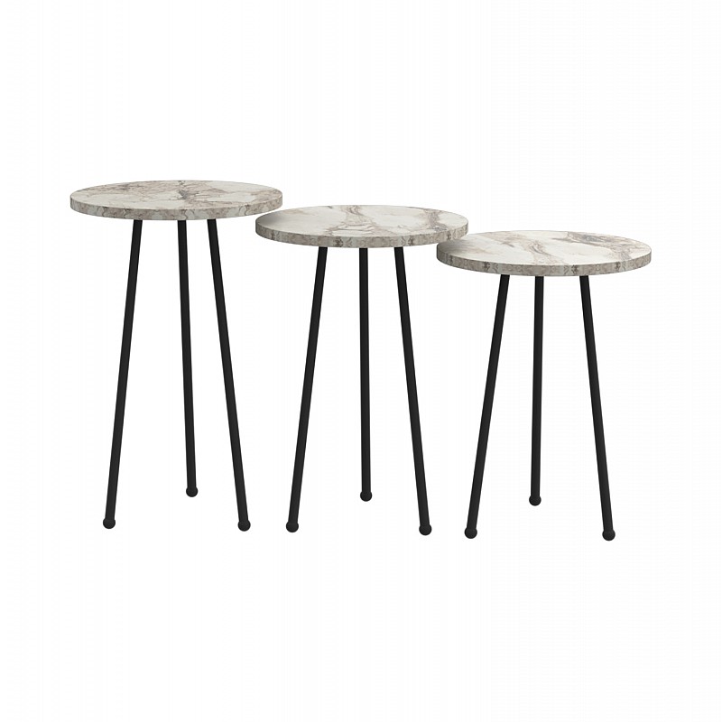 ΣΕΤ ΒΟΗΘ.ΤΡΑΠΕΖΑΚΙΑ KISSA HM18174.01 ΜΕΛΑΜΙΝΗ ΛΕΥΚΟ ΜΑΡΜΑΡΟ-ΜΑΥΡΑ ΜΕΤΑΛ.ΠΟΔΙΑ ΣΕΤ ΒΟΗΘ.ΤΡΑΠΕΖΑΚΙΑ KISSA HM18174.01 ΜΕΛΑΜΙΝΗ ΛΕΥΚΟ ΜΑΡΜΑΡΟ-ΜΑΥΡΑ ΜΕΤΑΛ.ΠΟΔΙΑ