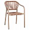 ΠΟΛΥΘΡΟΝΑ ΑΛΟΥΜΙΝΙΟΥ LUCCI HM6266.02 MOKA ΣΚΕΛΕΤΟΣ-P.E.RATTAN ΦΥΣΙΚΟ 58x56x79Υεκ