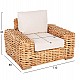 ΠΟΛΥΘΡΟΝΑ TROPEL HM9810 ΞΥΛΟ MANGO-RATTAN ΦΥΣΙΚΟ-ΛΕΥΚΑ ΜΑΞΙΛΑΡΙΑ 110x88x70-85Υεκ.