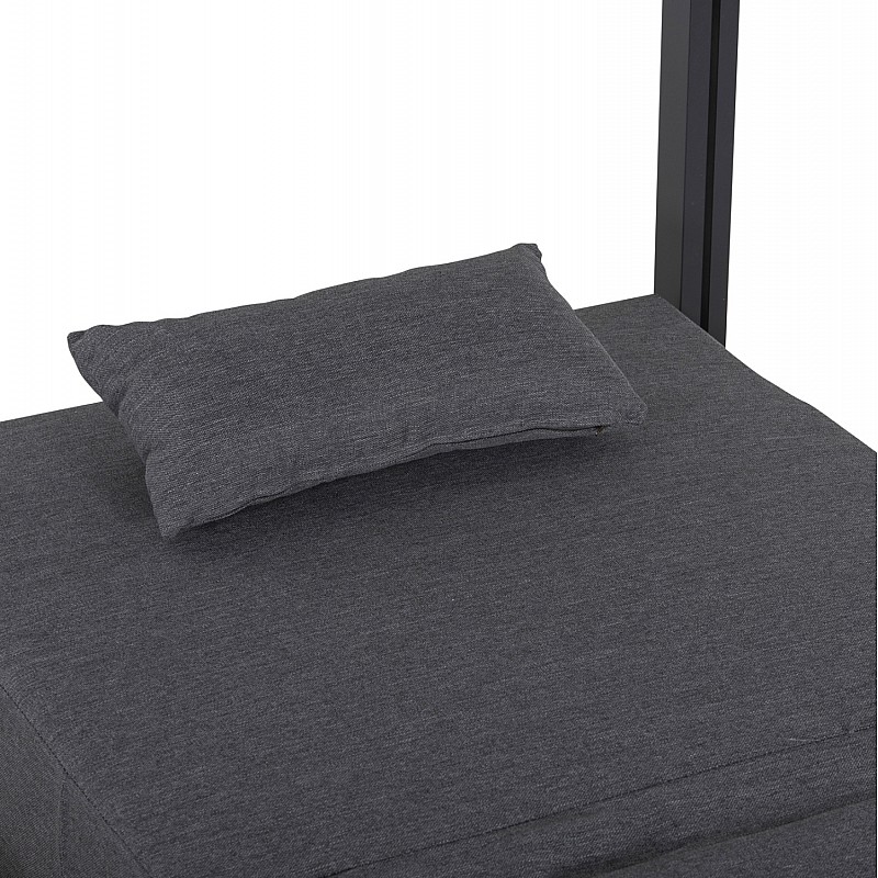 ΔΙΠΛΗ ΞΑΠΛΩΣΤΡΑ ΑΛΟΥΜΙΝΙΟΥ ΠΑΡΑΛΙΑΣ ΜΕ ΣΚΙΑΣΤΡΟ ΚΥΒΟΣ GALLANT HM6097.01 ΓΚΡΙ 2x2x2μ