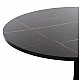 ΤΡΑΠΕΖΙ ΤΡΑΠΕΖΑΡΙΑΣ ROLLO HM9421.12 ΣΤΡΟΓΓΥΛΟ BLACK MARBLE Φ90x74Υεκ.