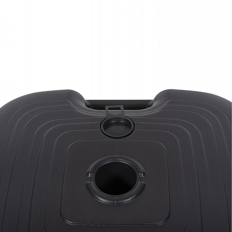 ΠΛΑΣΤΙΚΗ ΒΑΣΗ ΟΜΠΡΕΛΑΣ ΜΕ ΧΕΡΟΥΛΙ SOLBAS HM6112.02 ΑΝΘΡΑΚΙ-ΚΟΝΤΑΡΙ 20/38mm 45x45x11Υ