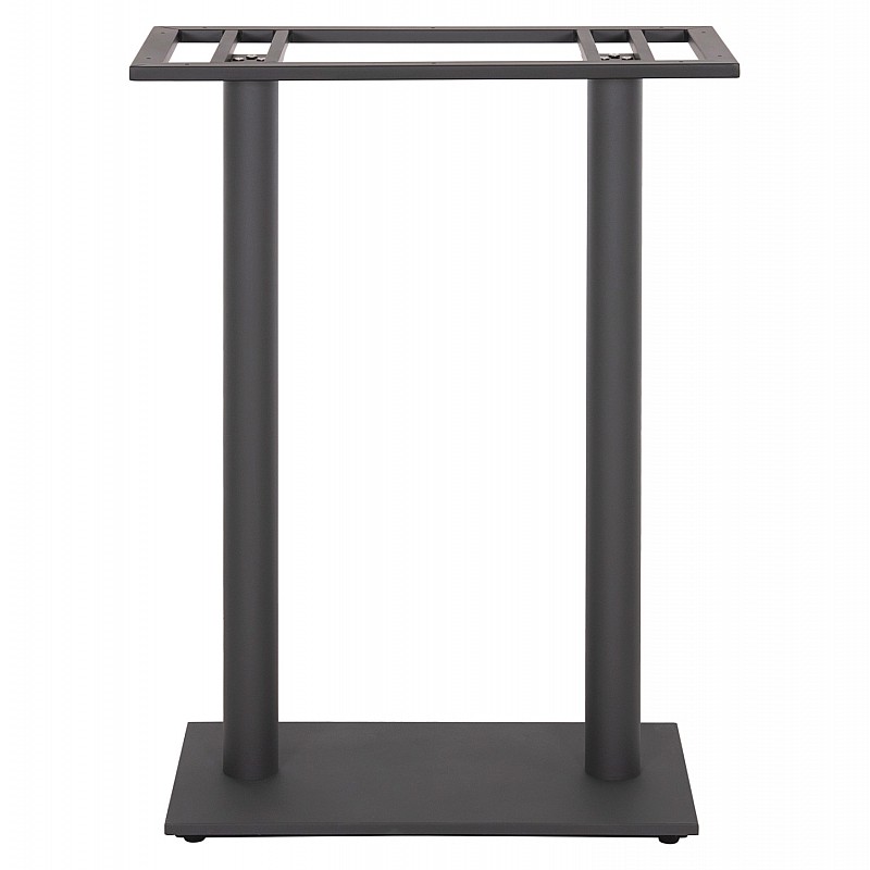 ΒΑΣΗ ΤΡΑΠΕΖΙΟΥ ΜΠΑΡ HM480.20 ΔΥΟ ΠΟΔΙΑ-ΜΕΤΑΛΛΙΚΗ ΣΕ ΓΚΡΙ ΧΡΩΜΑ 80x40x108Υεκ