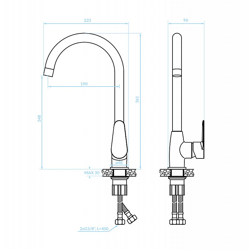 ΨΗΛΗ ΜΠΑΤΑΡΙΑ ΚΟΥΖΙΝΑΣ ΠΑΓΚΟΥ HM4864 ΧΡΩΜΙΟΥ-- 36,1Υεκ.