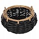 ΚΑΛΑΘΙ ΔΑΠΕΔΟΥ POTTS HM4378 ΜΑΥΡO&ΦΥΣΙΚΟ ΧΡΩΜΑ- CL RATTAN Φ62x36Yεκ.