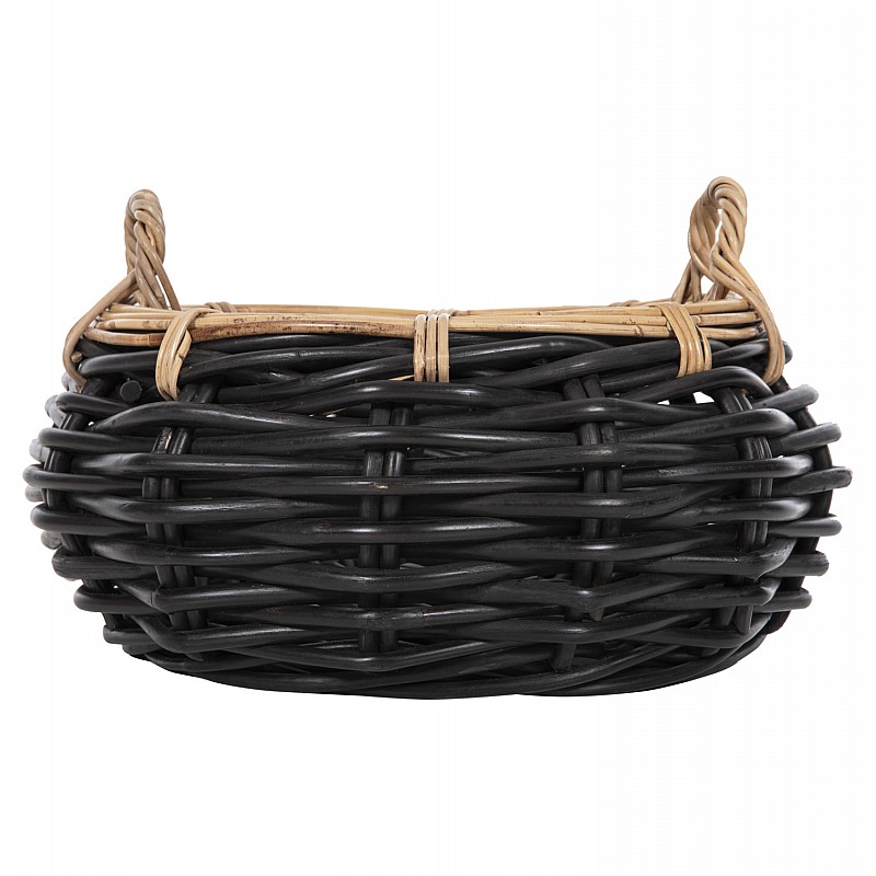 ΚΑΛΑΘΙ ΔΑΠΕΔΟΥ POTTS HM4378 ΜΑΥΡO&ΦΥΣΙΚΟ ΧΡΩΜΑ- CL RATTAN Φ62x36Yεκ.