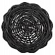 ΚΑΛΑΘΙ ΔΑΠΕΔΟΥ POTTS HM4378 ΜΑΥΡO&ΦΥΣΙΚΟ ΧΡΩΜΑ- CL RATTAN Φ62x36Yεκ.