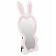 ΠΑΙΔΙΚΟΣ ΚΑΘΡΕΦΤΗΣ ΔΑΠΕΔΟΥ BUNNY HM4489.01 MDF ΡΟΖ & ΛΕΥΚΟ-ΜΑΥΡΟ STAND 80x162Υεκ.