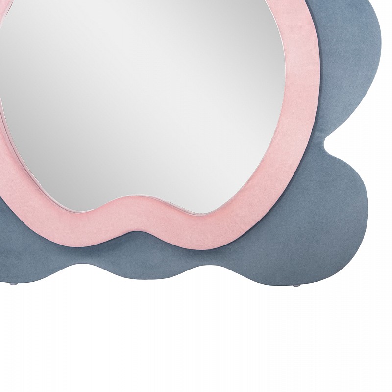 ΠΑΙΔΙΚΟΣ ΚΑΘΡΕΦΤΗΣ ΔΑΠΕΔΟΥ BUNNY HM4489.02 MDF ΡΟΖ & ΜΠΛΕ-ΜΑΥΡΟ STAND 80x162Υεκ.