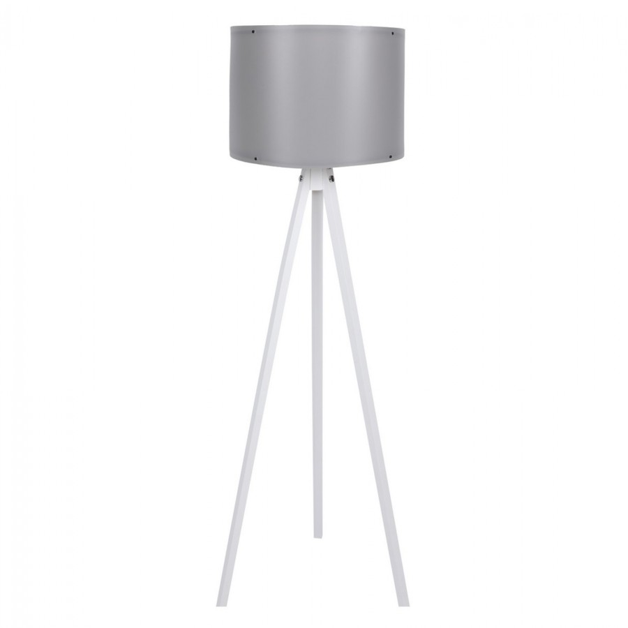 ΦΩΤΙΣΤΙΚΟ ΔΑΠΕΔΟΥ ΞΥΛΙΝΟ CAGNEY ΛΕΥΚΟ ΜΕ ΓΚΡΙ ΚΑΠΕΛΟ HM7272.06 Φ38x145 εκ.