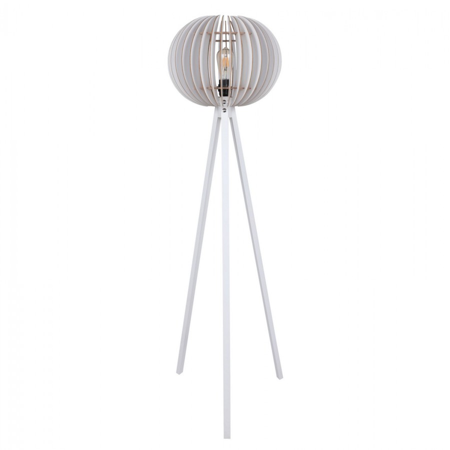 ΦΩΤΙΣΤΙΚΟ ΔΑΠΕΔΟΥ ΞΥΛΙΝΟ ΜΕ ΛΕΥΚΟ ΚΑΠΕΛΟ ΑΠΟ MDF HM7375.01 Φ36x145Υ εκ.