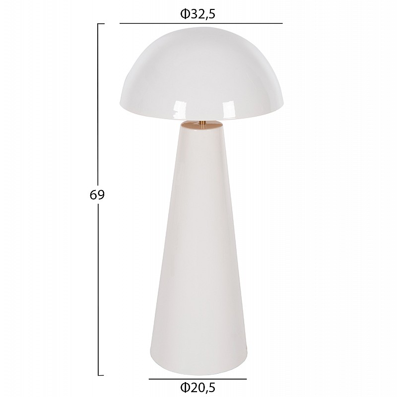 ΕΠΙΤΡΑΠΕΖΙΟ ΦΩΤΙΣΤΙΚΟ SMUSH HM4258.03 ΜΕΤΑΛΛΟ ΣΕ ΛΕΥΚΟ-ΡΥΘΜΙΖΟΜΕΝΟ ΚΑΠΕΛΟ Φ32,5x69Υεκ.