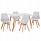 ΣΕΤ ΤΡΑΠΕΖΑΡΙΑΣ 5ΤΜΧ VEGAS HM21184 MDF TOP ΣΕ ΛΕΥΚΟ--ΠΟΔΙΑ ΟΞΙΑΣ