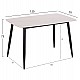 ΣΕΤ ΤΡΑΠΕΖΑΡΙΑΣ 5ΤΜΧ LATRELL HM21192 ΤΡΑΠΕΖΙ ΚΕΡΑΜΙΚΟ TOP-ΒΕΛΟΥΔΟ ΓΚΡΙ ΚΑΡΕΚΛΕΣ