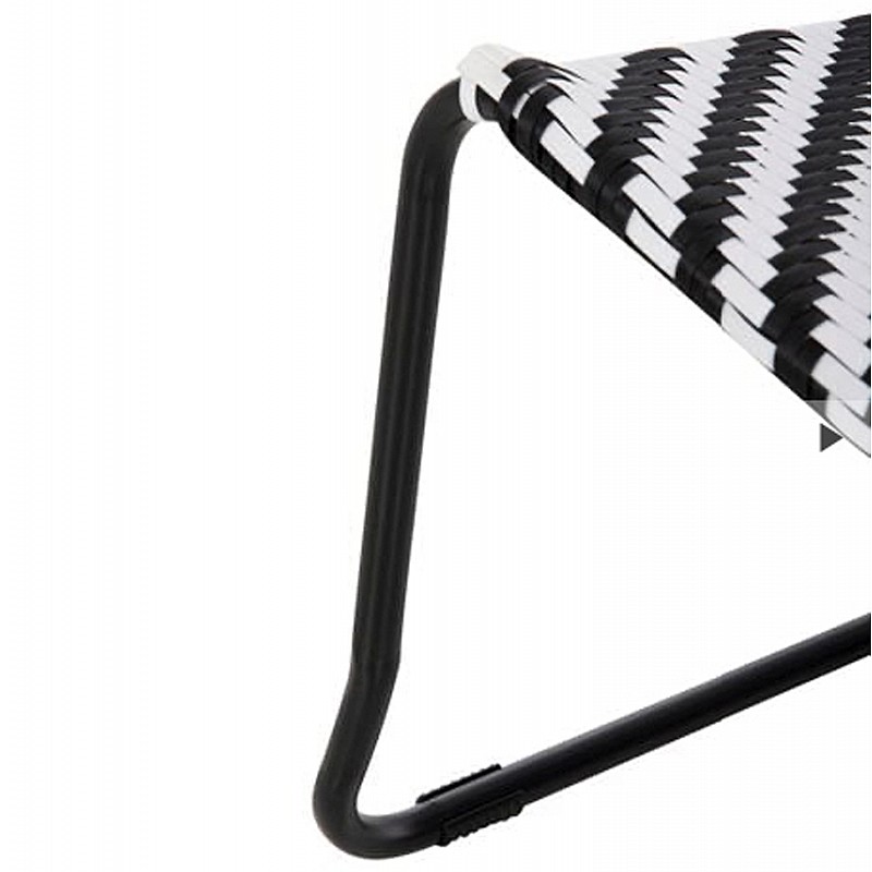 ΣΕΤ LOUNGE 3TMX ΕΞ.ΧΩΡΟΥ PONY HM21193.02 ΜΕΤΑΛΛΟ ΚΑΙ ΣΥΝΘ.RATTAN ΣΕ ΛΕΥΚΟ-ΜΑΥΡΟ