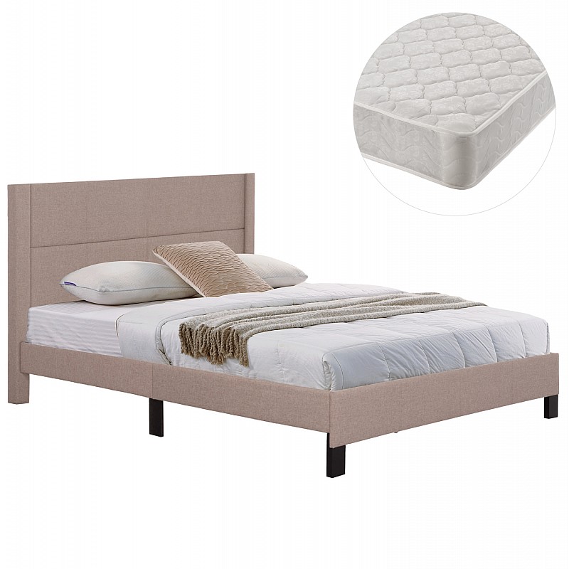 ΚΡΕΒΑΤΙ ΔΙΠΛΟ & ΣΤΡΩΜΑ TRILLOP HM21202.15 ΜΠΕΖ ΥΦΑΣΜΑ--ΓΙΑ 160x200εκ ΚΡΕΒΑΤΙ ΔΙΠΛΟ & ΣΤΡΩΜΑ TRILLOP HM21202.15 ΜΠΕΖ ΥΦΑΣΜΑ--ΓΙΑ 160x200εκ