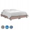 ΥΠΟΣΤΡΩΜΑ/ΚΡΕΒΑΤΙ KING-SIZE SIGGY HM21218.01 ΜΠΕΖ ΥΦΑΣΜΑ--ΓΙΑ 180x200εκ.