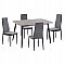 ΣΕΤ ΤΡΑΠΕΖΑΡΙΑΣ 5ΤΜΧ RAVEN HM21224.03 ΚΕΡΑΜΙΚΟ TOP ΓΚΡΙ ΜΑΡΜΑΡΟ--ΒΕΛΟΥΔΟ ΓΚΡΙ