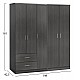 ΝΤΟΥΛΑΠΑ 5ΦΥΛΛΗ CAESAR HM21234.01 ΜΕΛΑΜΙΝΗ ΧΡΩΜΑ ZEBRANO 150x42.5x181Υεκ ΝΤΟΥΛΑΠΑ 5ΦΥΛΛΗ CAESAR HM21234.01 ΜΕΛΑΜΙΝΗ ΧΡΩΜΑ ZEBRANO 150x42.5x181Υεκ