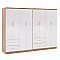 ΝΤΟΥΛΑΠΑ 8ΦΥΛΛΗ BRIANA HM21237.02 ΜΕΛΑΜΙΝΗ SONAMA & ΛΕΥΚΟ 241x42,5Χ180,5Υεκ.