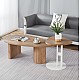 ΣΕΤ ΤΡΑΠΕΖΙ ΣΑΛΟΝΙΟΥ ΜΕ ΒΟΗΘΗΤΙΚΟ ALPER HM21262 MDF SONAMA-ΜΕΤΑΛΛΟ ΛΕΥΚΟ