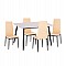 ΣΕΤ ΤΡΑΠΕΖΑΡΙΑΣ 5ΤΜΧ RAVEN HM21266.01 ΚΕΡΑΜΙΚΟ TOP ΛΕΥΚΟ ΜΑΡΜΑΡΟ--ΚΡΕΜ PU