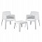 ΣΕΤ 3ΤΜΧ ΠΟΛΥΠΡΟΠΥΛΕΝΙΟΥ SLEEK HM21267.01 ΤΡΑΠΕΖΑΚΙ & 2 ΠΟΛΥΘΡΟΝΕΣ-ΛΕΥΚΟ