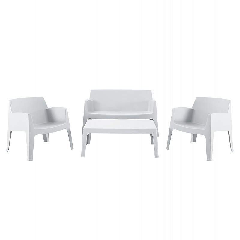 ΣΕΤ ΣΑΛΟΝΙ ΕΞ.ΧΩΡΟΥ 4ΤΜΧ SLEEK HM21268.01 ΛΕΥΚΟ ΠΟΛΥΠΡΟΠΥΛΕΝΙΟ