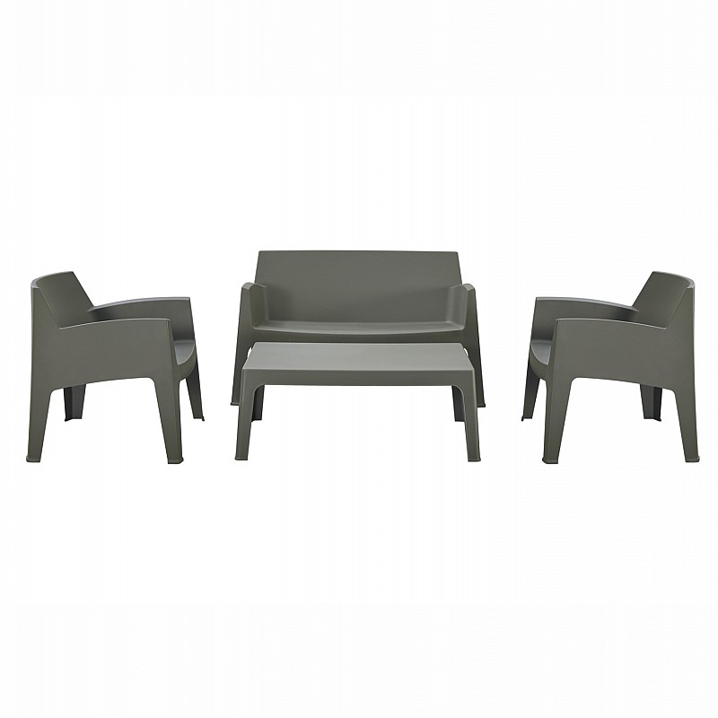 ΣΕΤ ΣΑΛΟΝΙ ΕΞ.ΧΩΡΟΥ 4ΤΜΧ SLEEK HM21268.05 DARK OLIVE GREEN ΠΟΛΥΠΡΟΠΥΛΕΝΙΟ