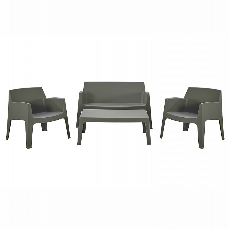 ΣΕΤ ΣΑΛΟΝΙ ΕΞ.ΧΩΡΟΥ 4ΤΜΧ SLEEK HM21268.05 DARK OLIVE GREEN ΠΟΛΥΠΡΟΠΥΛΕΝΙΟ