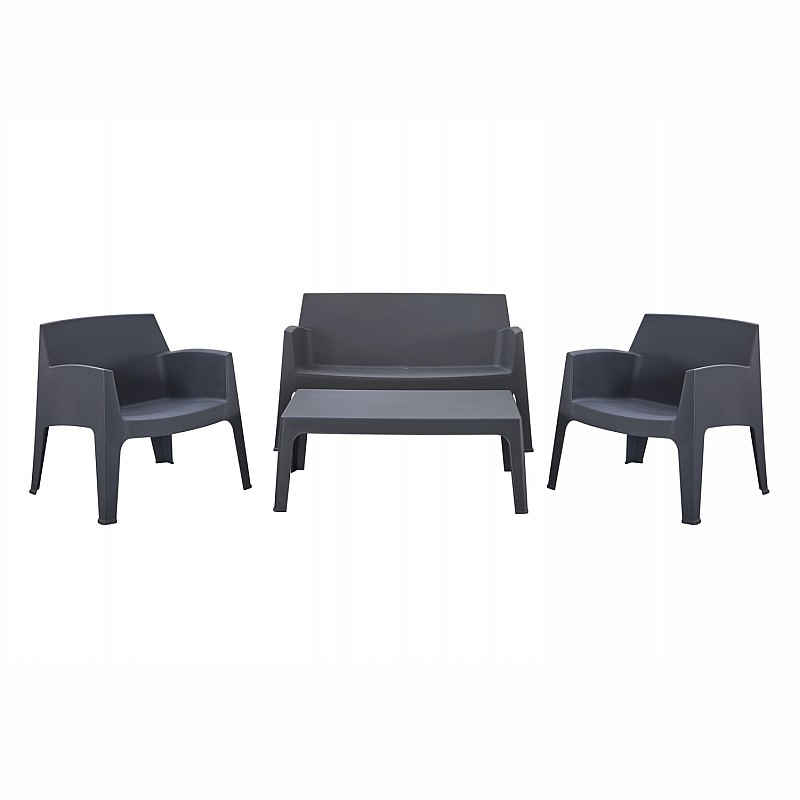 ΣΕΤ ΣΑΛΟΝΙ ΕΞ.ΧΩΡΟΥ 4ΤΜΧ SLEEK HM21268.10 ΓΚΡΙ ΠΟΛΥΠΡΟΠΥΛΕΝΙΟ