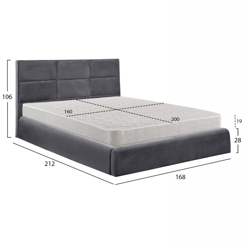 ΚΡΕΒΑΤΙ ΔΙΠΛΟ & ΣΤΡΩΜΑ BRILEY HM21272.01 ΓΚΡΙ ΒΕΛΟΥΔΟ ΜΕ ΑΠΟΘ.ΧΩΡΟ--ΓΙΑ 160x200εκ ΚΡΕΒΑΤΙ ΔΙΠΛΟ & ΣΤΡΩΜΑ BRILEY HM21272.01 ΓΚΡΙ ΒΕΛΟΥΔΟ ΜΕ ΑΠΟΘ.ΧΩΡΟ--ΓΙΑ 160x200εκ