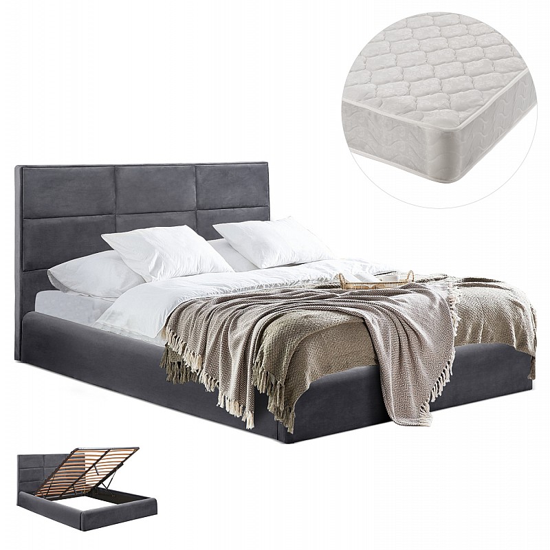 ΚΡΕΒΑΤΙ ΔΙΠΛΟ & ΣΤΡΩΜΑ BRILEY HM21272.01 ΓΚΡΙ ΒΕΛΟΥΔΟ ΜΕ ΑΠΟΘ.ΧΩΡΟ--ΓΙΑ 160x200εκ ΚΡΕΒΑΤΙ ΔΙΠΛΟ & ΣΤΡΩΜΑ BRILEY HM21272.01 ΓΚΡΙ ΒΕΛΟΥΔΟ ΜΕ ΑΠΟΘ.ΧΩΡΟ--ΓΙΑ 160x200εκ