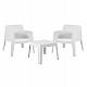 ΣΕΤ LOUNGE 3ΤΜΧ SLEEK HM21274.01 ΛΕΥΚΟ ΠΟΛΥΠΡΟΠΥΛΕΝΙΟ