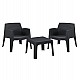 ΣΕΤ LOUNGE 3ΤΜΧ SLEEK HM21274.02 ΜΑΥΡΟ ΠΟΛΥΠΡΟΠΥΛΕΝΙΟ ΣΕΤ LOUNGE 3ΤΜΧ SLEEK HM21274.02 ΜΑΥΡΟ ΠΟΛΥΠΡΟΠΥΛΕΝΙΟ