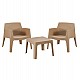 ΣΕΤ LOUNGE 3ΤΜΧ SLEEK HM21274.03 ΚΑΠΟΥΤΣΙΝΟ ΠΟΛΥΠΡΟΠΥΛΕΝΙΟ