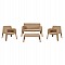 ΣΕΤ LOUNGE 4ΤΜΧ SLEEK HM21275.03 ΚΑΠΟΥΤΣΙΝΟ ΠΟΛΥΠΡΟΠΥΛΕΝΙΟ