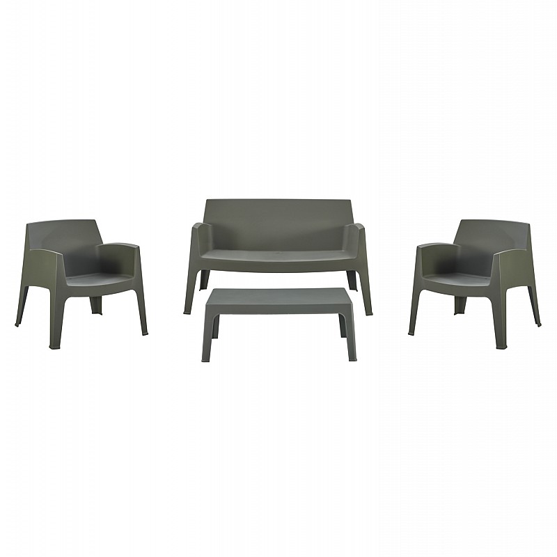 ΣΕΤ LOUNGE 4ΤΜΧ SLEEK HM21275.05 DARK OLIVE GREEN ΠΟΛΥΠΡΟΠΥΛΕΝΙΟ ΣΕΤ LOUNGE 4ΤΜΧ SLEEK HM21275.05 DARK OLIVE GREEN ΠΟΛΥΠΡΟΠΥΛΕΝΙΟ