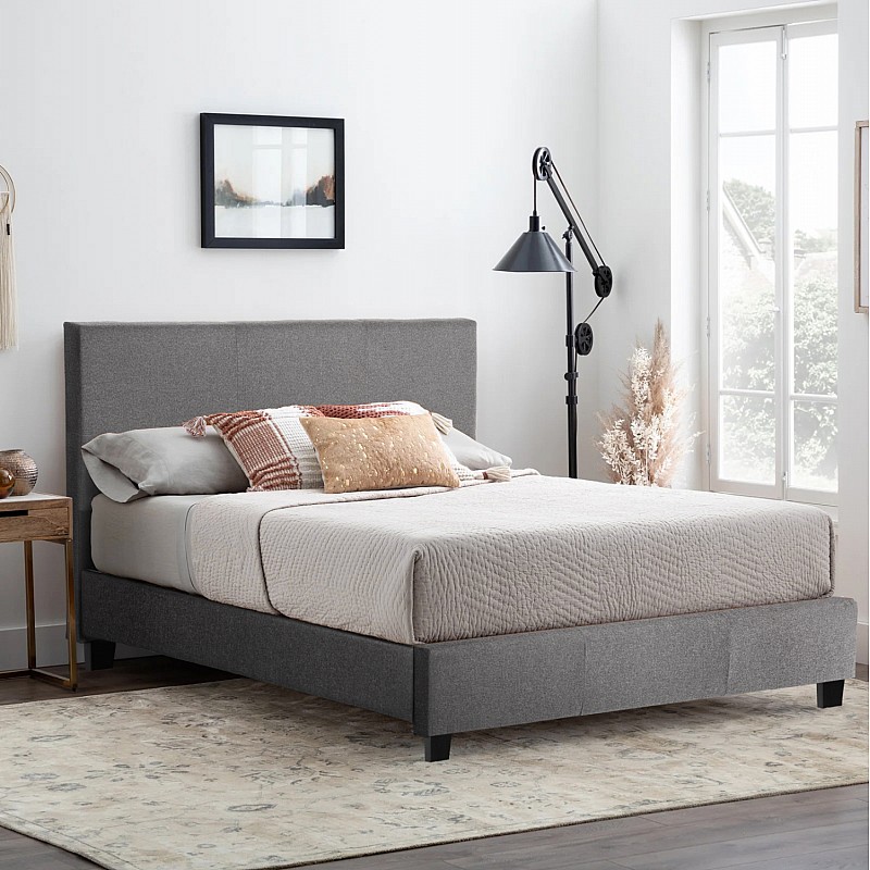 ΚΡΕΒΑΤΙ ΜΕ ΣΤΡΩΜΑ BECCA HM21283.04 ΓΚΡΙ ΥΦΑΣΜΑ--ΓΙΑ 150x200εκ ΚΡΕΒΑΤΙ ΜΕ ΣΤΡΩΜΑ BECCA HM21283.04 ΓΚΡΙ ΥΦΑΣΜΑ--ΓΙΑ 150x200εκ