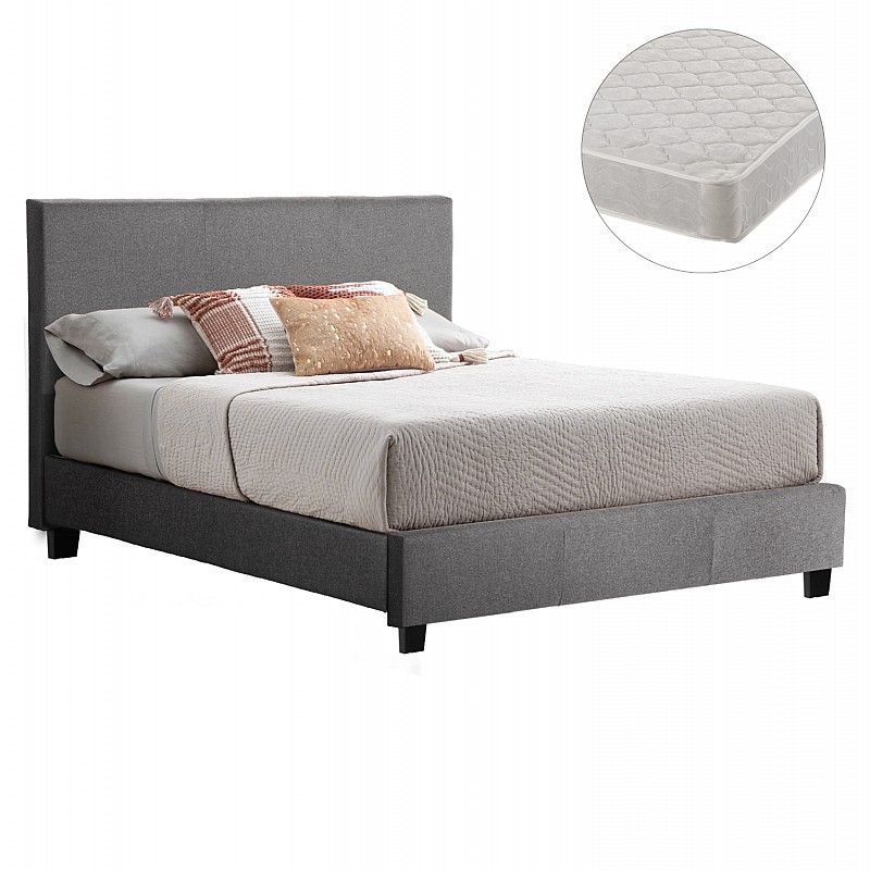 ΚΡΕΒΑΤΙ ΜΕ ΣΤΡΩΜΑ BECCA HM21283.04 ΓΚΡΙ ΥΦΑΣΜΑ--ΓΙΑ 150x200εκ ΚΡΕΒΑΤΙ ΜΕ ΣΤΡΩΜΑ BECCA HM21283.04 ΓΚΡΙ ΥΦΑΣΜΑ--ΓΙΑ 150x200εκ