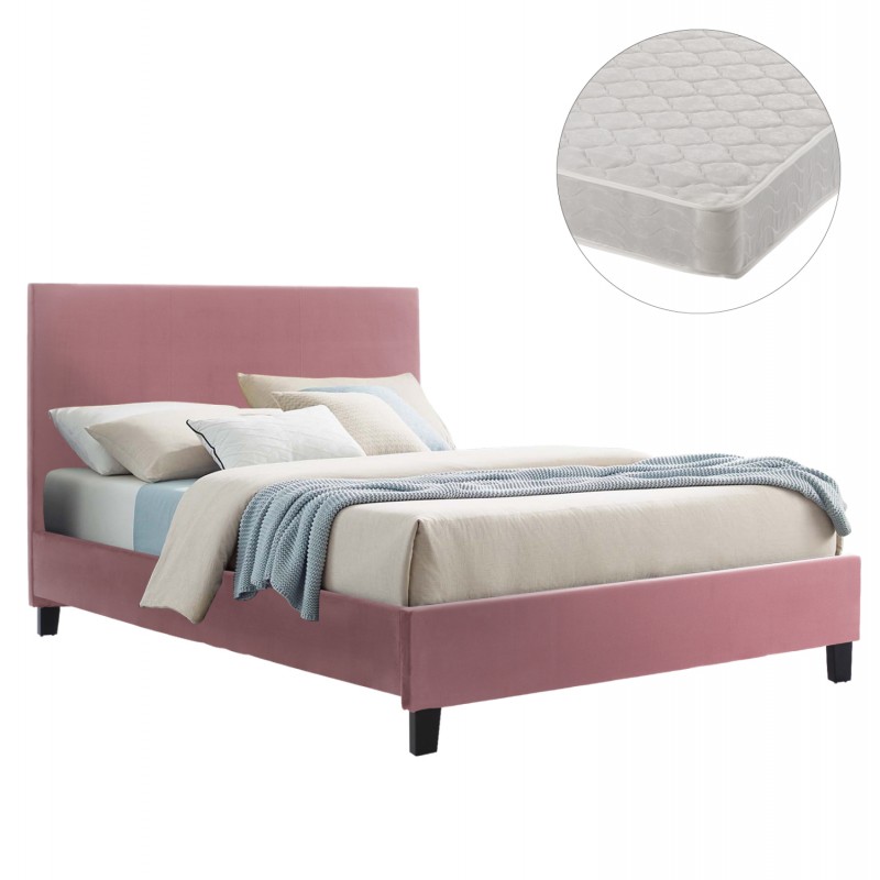 ΚΡΕΒΑΤΙ ΜΕ ΣΤΡΩΜΑ BECCA HM21283.05 ΣΑΠΙΟ ΜΗΛΟ ΒΕΛΟΥΔΟ--ΓΙΑ 150x200εκ ΚΡΕΒΑΤΙ ΜΕ ΣΤΡΩΜΑ BECCA HM21283.05 ΣΑΠΙΟ ΜΗΛΟ ΒΕΛΟΥΔΟ--ΓΙΑ 150x200εκ