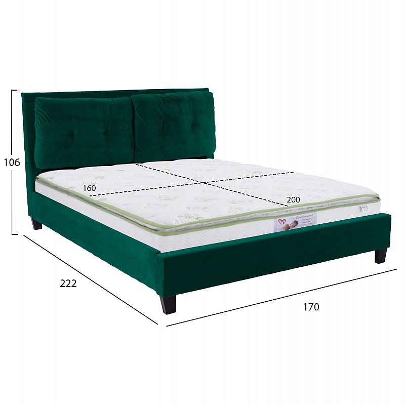 ΚΡΕΒΑΤΙ ΜΕ ΣΤΡΩΜΑ BILLIE HM21284.06 ΚΥΠΑΡΙΣΣΙ ΒΕΛΟΥΔΟ--ΓΙΑ 160x200εκ ΚΡΕΒΑΤΙ ΜΕ ΣΤΡΩΜΑ BILLIE HM21284.06 ΚΥΠΑΡΙΣΣΙ ΒΕΛΟΥΔΟ--ΓΙΑ 160x200εκ