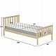ΚΡΕΒΑΤΙ ΠΑΙΔΙΚΟ ΜΕ ΣΤΡΩΜΑ GIMLY HM21300 ΞΥΛΟ ΠΕΥΚΟΥ ΣΕ ΦΥΣΙΚΟ ΓΙΑ ΣΤΡΩΜΑ 90x190εκ