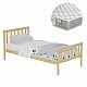 ΚΡΕΒΑΤΙ ΠΑΙΔΙΚΟ ΜΕ ΣΤΡΩΜΑ GIMLY HM21300 ΞΥΛΟ ΠΕΥΚΟΥ ΣΕ ΦΥΣΙΚΟ ΓΙΑ ΣΤΡΩΜΑ 90x190εκ