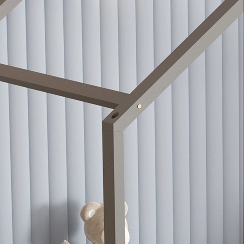 ΚΡΕΒΑΤΙ ΠΑΙΔΙΚΟ ΜΕ ΣΤΡΩΜΑ KLARICE HM21305.02 ΞΥΛΟ ΠΕΥΚΟΥ ΣΕ ΓΚΡΙ--ΣΤΡΩΜΑ 90x190εκ